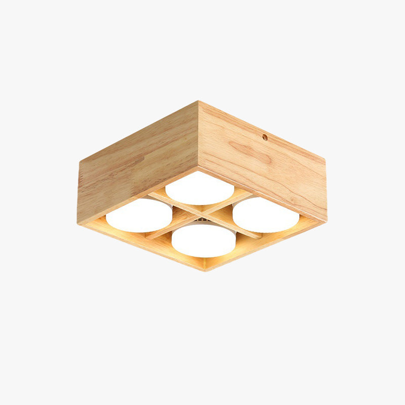 Wooden Ceiling Light With 3 Colour LED Board Muto